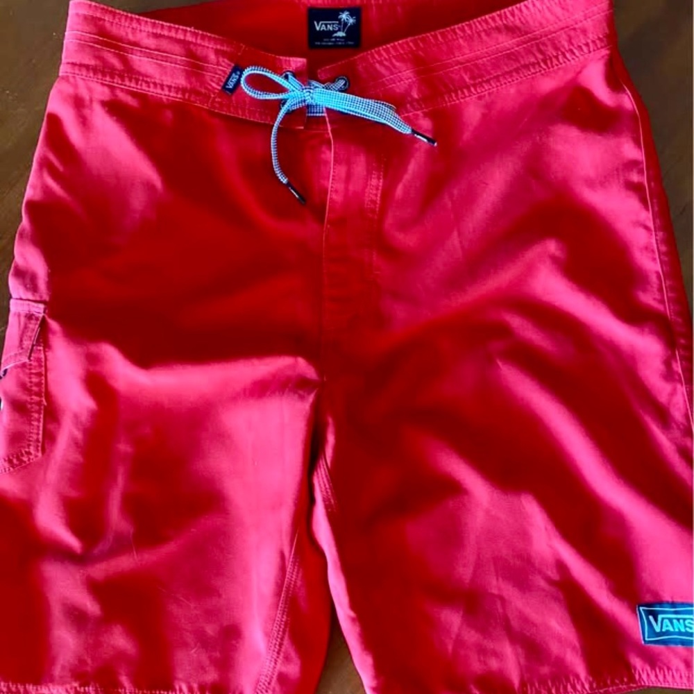 Vans Bold Red Swim Shorts